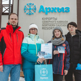 Более 100 тысяч туристов побывали на канатных дорогах курорта «Архыз» этой зимой