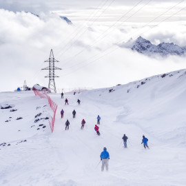 Михаил Бабич открыл новую горнолыжную трассу на курорте «Эльбрус»